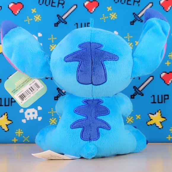 Disney Closed Eyes Stitch Eating Watermelon 6" Feed Me Series UltraSoft Plush - Picture 2 of 6